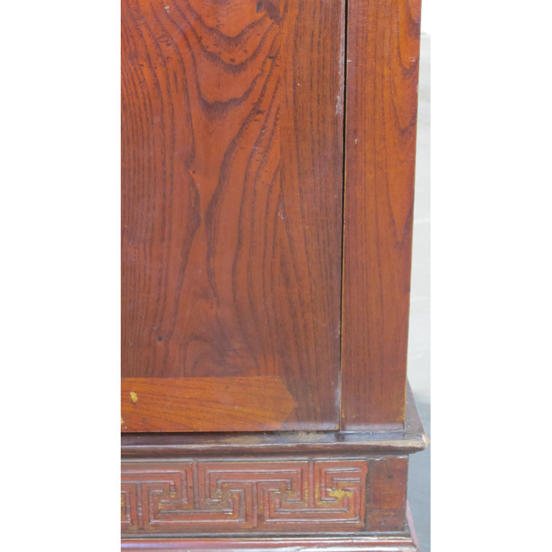 Ancient Chinese Elm Lacquered Cabinet