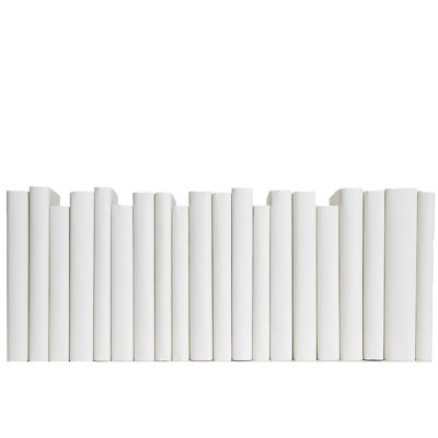 Decorative Books - Sand Paper Wrapped Books - Off White Books By The Foot