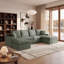 Canapé d'angle modulaire en forme de U de 235 cm (92,51 po), canapé à compression en chenille avec ressorts ensachés, canapé moderne à assise profonde pour salon, livré roulé et sans assemblage-513539443-513539448-513539452