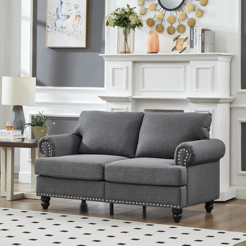 Canapé en tissu Modern, Gris