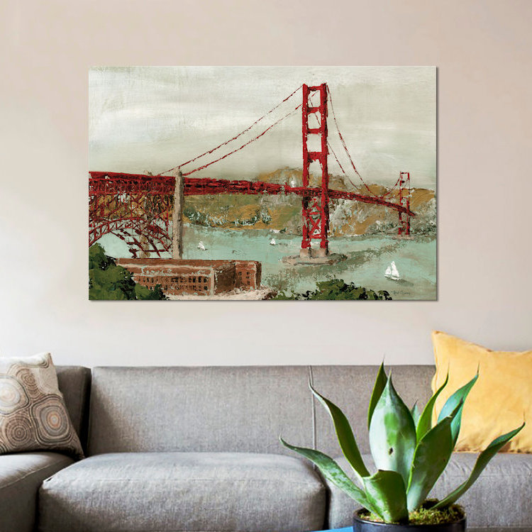« golden gate bridge », impression sur toile, H 26 po x l 40 po x P 1,5 po