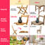  Ensemble de 2 chaises pliantes Anya