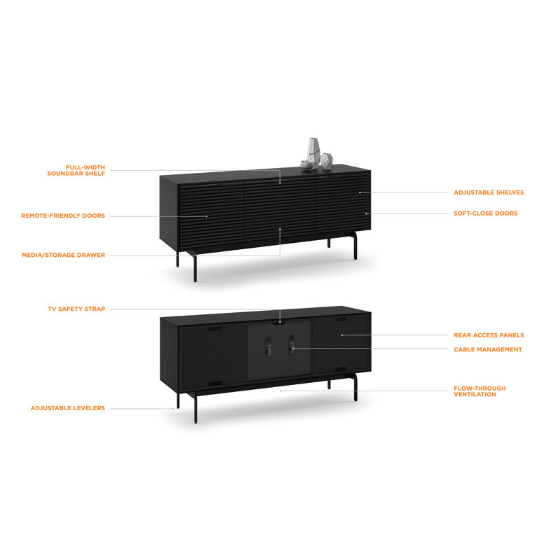 Align Media Console, Ebonized Ash