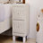 Elegant Velvet Nightstand With 2 Drawers And Crystal Handle, Storage Bedside Table With Button-Tufted-1957533875
