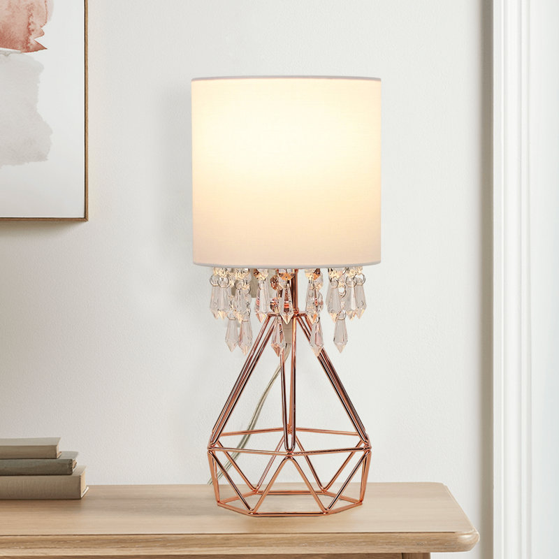 22.8”table Lamp With Crystal