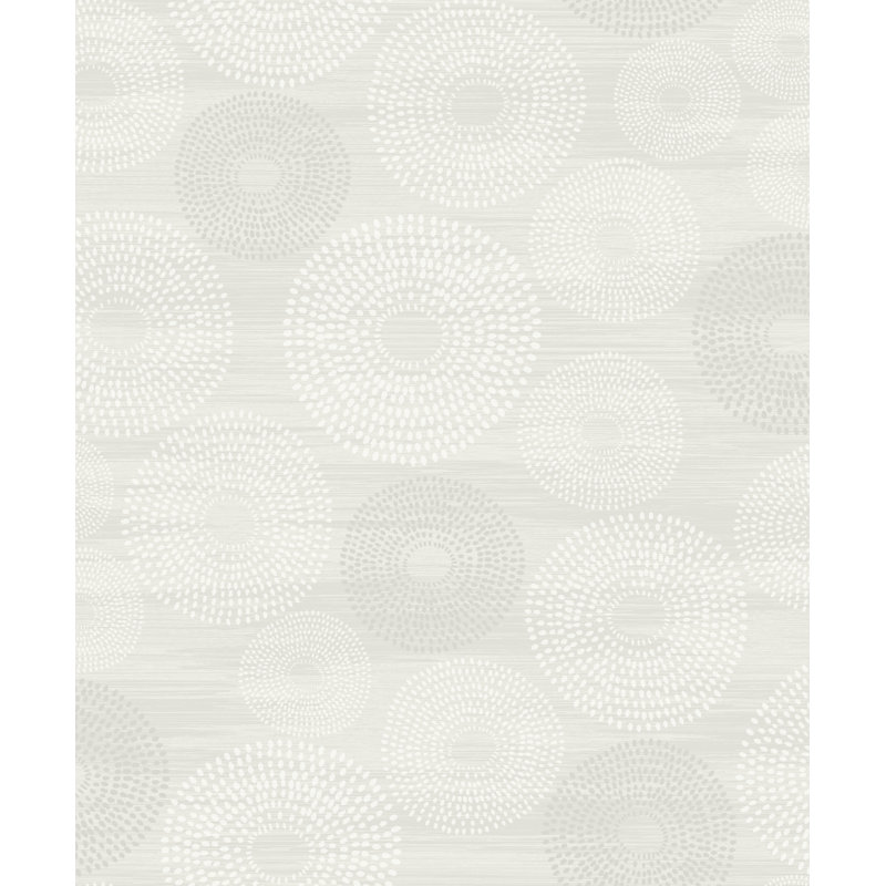 Dikili 10.05m x 53cm Wallpaper Roll, White