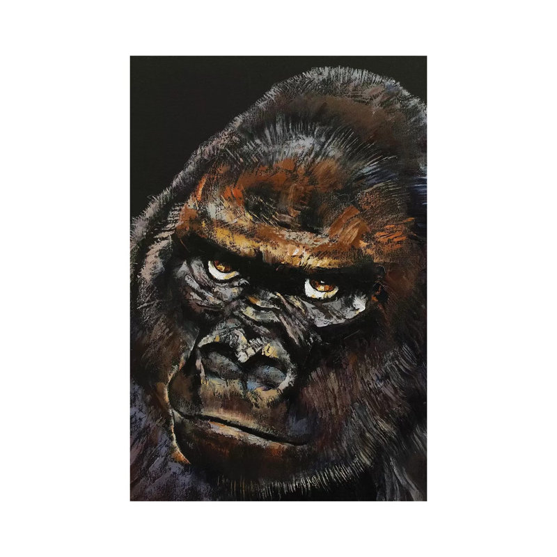 Gorilla by Michael Creese - Wrapped Canvas Painting, 66.04 cm H x 45.72 cm W x 1.91 cm D