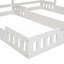 Lits plateforme Wood House, deux lits partagés
