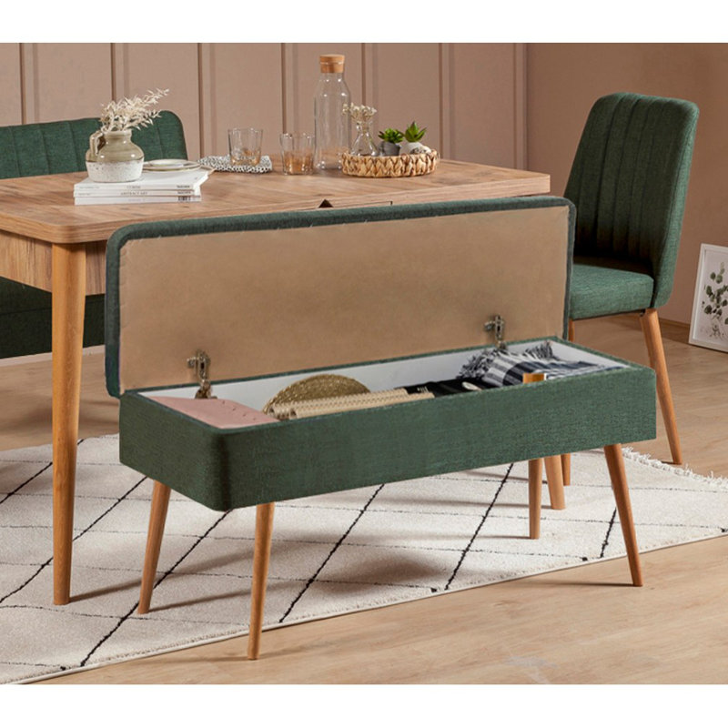 Manningtree 3 - Person Dining Set, Natural, Green/Natural, Natural