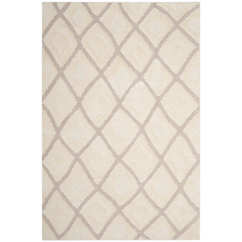 Napfle Olympia Shag Performance Geometric Rug, Rectangle 5'1" x 7'6"