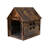 Byrn Wooden Pet House Indoor w/ Roof Dog house w/ Removable Mat and Lockable Door for Small dog cat-2825841