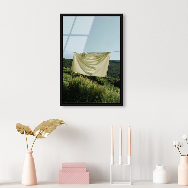 Floating Cotton I Print by Oliver Gal, 46"H x 31"W, Black Floater Frame
