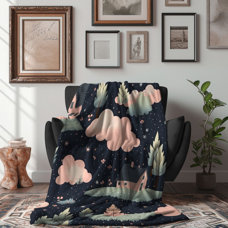 Jeté Cozy Meadow Reverie - 1 pièce Sherpa, L 50 po x L 60 po