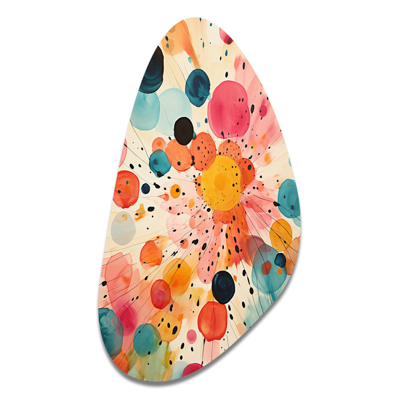 «Oliver - Midcentury Modern Unique Shape», reproduction d'art asymétrique moderne, H 31 po x l 17 po