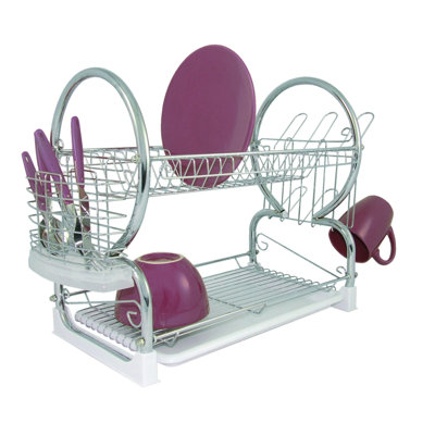 2 Tier Dish Drainer with Tray I