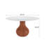 Ikerne Farmhouse Kitchen Table Vase-shaped Pedestal Dining Table Circular For 4/6/8-427910744-427910745