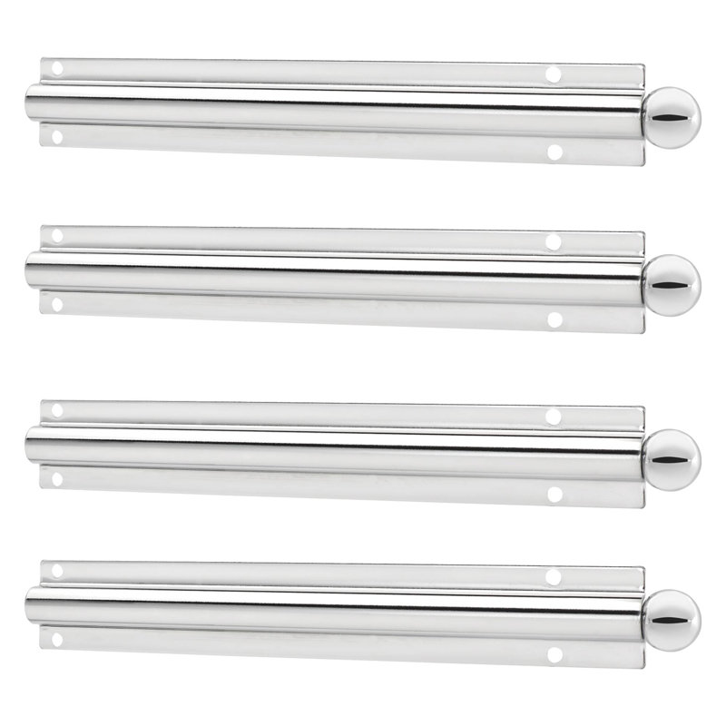 Tringle à vêtements en métal pour garde-robe de 6 po Rev-A-Shelf, chrome, CVL-12-CR (paquet de 4)