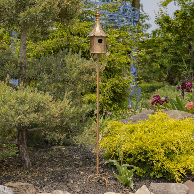 Maison d'oiseaux Bohlin H 64,75 po x l 8 po x P 7,5 po, Cuivre antique