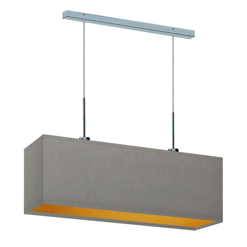 Gener 2 - Light Kitchen Island Pendant, Grey, Polished Chorme