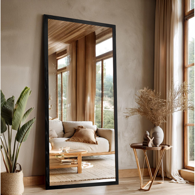  Miroir de plancher Ozark, Noir, 67 po x 30 po
