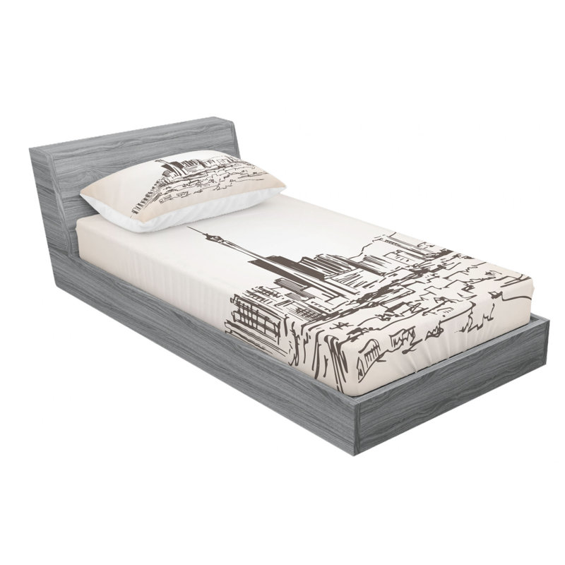Ensemble de draps en microfibre Las Vegas, Ensemble de draps pour lit simple TG + un drap-hou