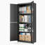 Armoire de rangement en métal 71 po, organisateur de rangement de garage avec portes verrouillables et tablettes réglables pour le bureau de l'atelier-1537573752