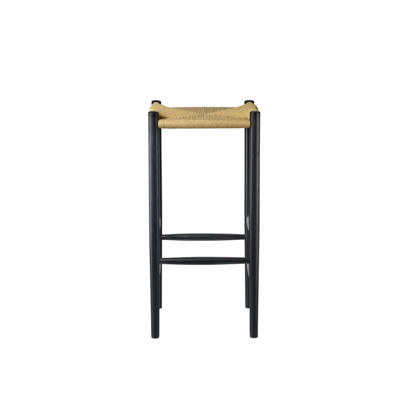 J164C by Jørgen Bækmark, Bar Stool (31"Seat Height), Black