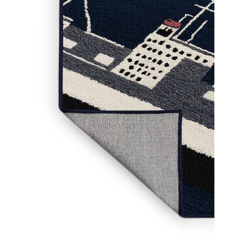 Tapis de transport gris lavable à la machine, Carré 7 pi
