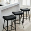 Upholstered 26" Backless Saddle Barstools-608381912-605070423