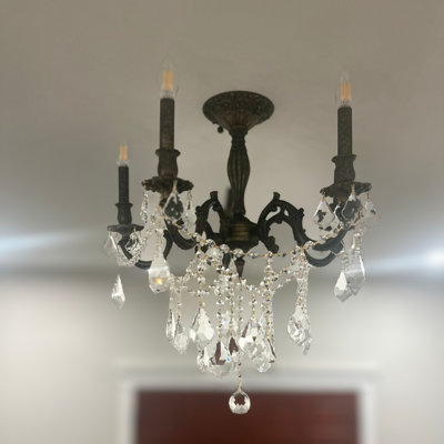 Lustre en cristal 5 lumières Cotten