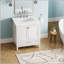 Meuble-lavabo de salle de bain 30 po avec lavabo et comptoir en marbre-1290323204