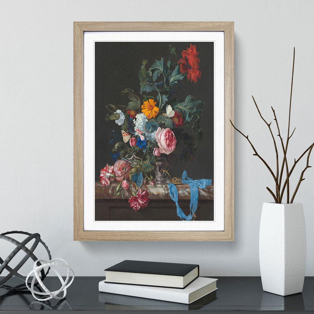 Still Life with Flowers Vol.1 by Willem Van Aelst - Picture Frame Painting
