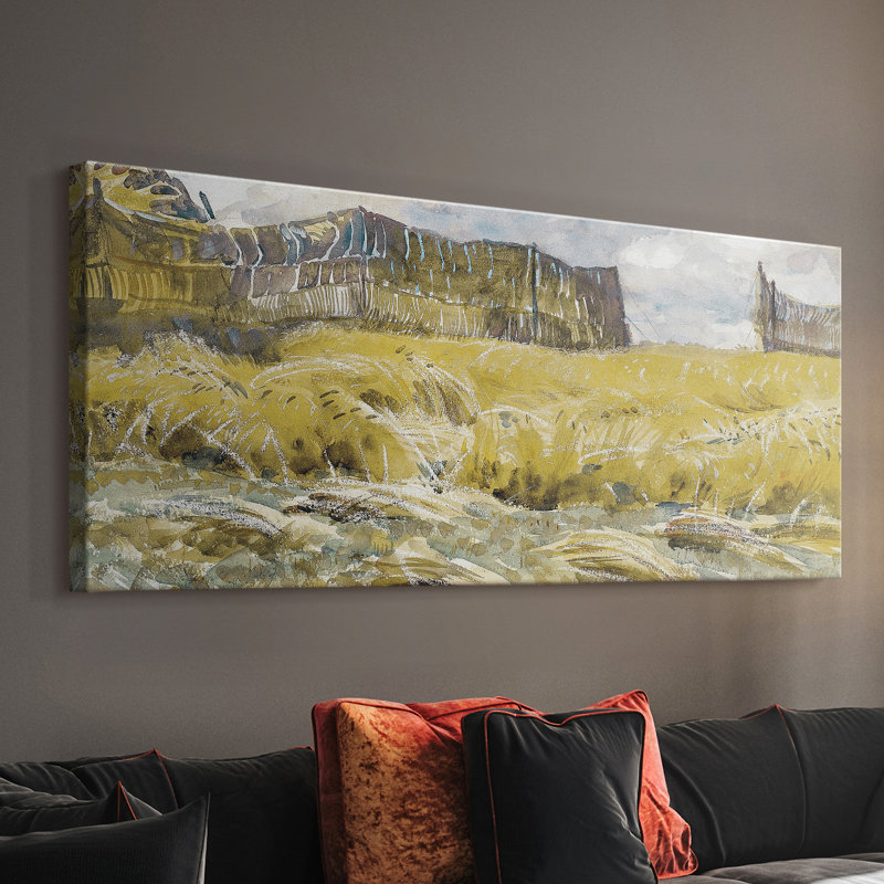 Série paysage - DCCDXCV - Toile tendue avec châssis - Prêt à être accroché, H 12 po x l 30 po