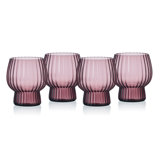 Mikasa Phoebe Optic Double Old Fashioned Glasses, Set Of 4, 14 Ounce
