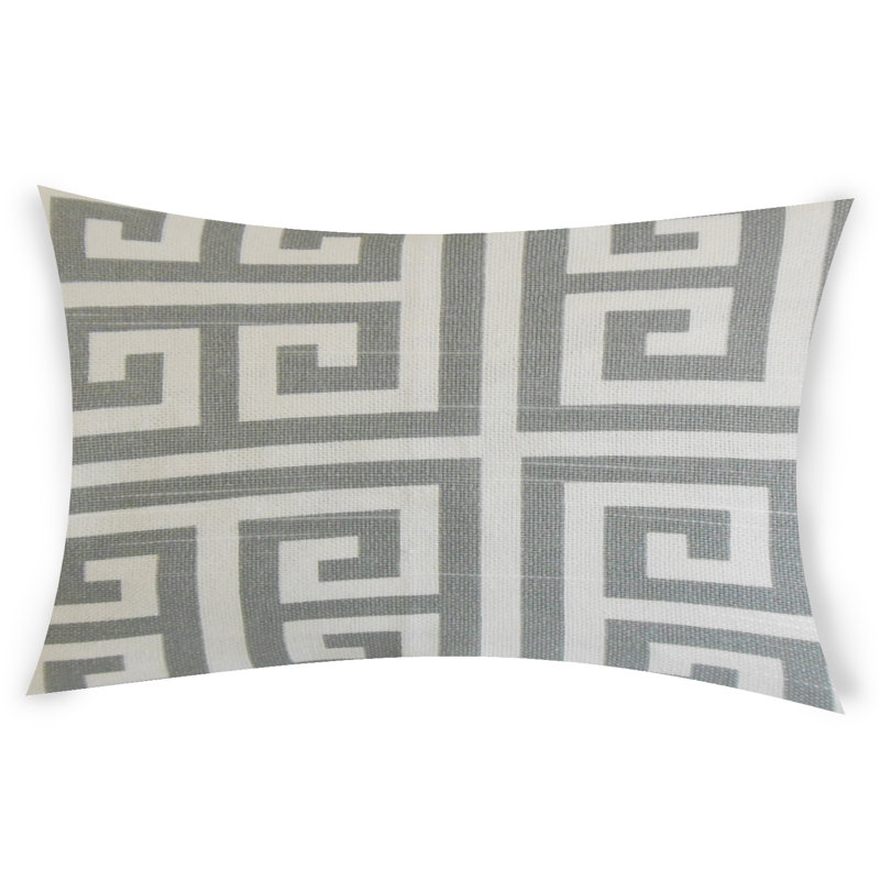  Housse et insert rectangulaires en coton, Gris, 14 po x 48 po