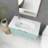 Zhia 35.8 " W Free Standing Wall Mounted 1 Single Vanity Bathroom Vanity With Resin Top
