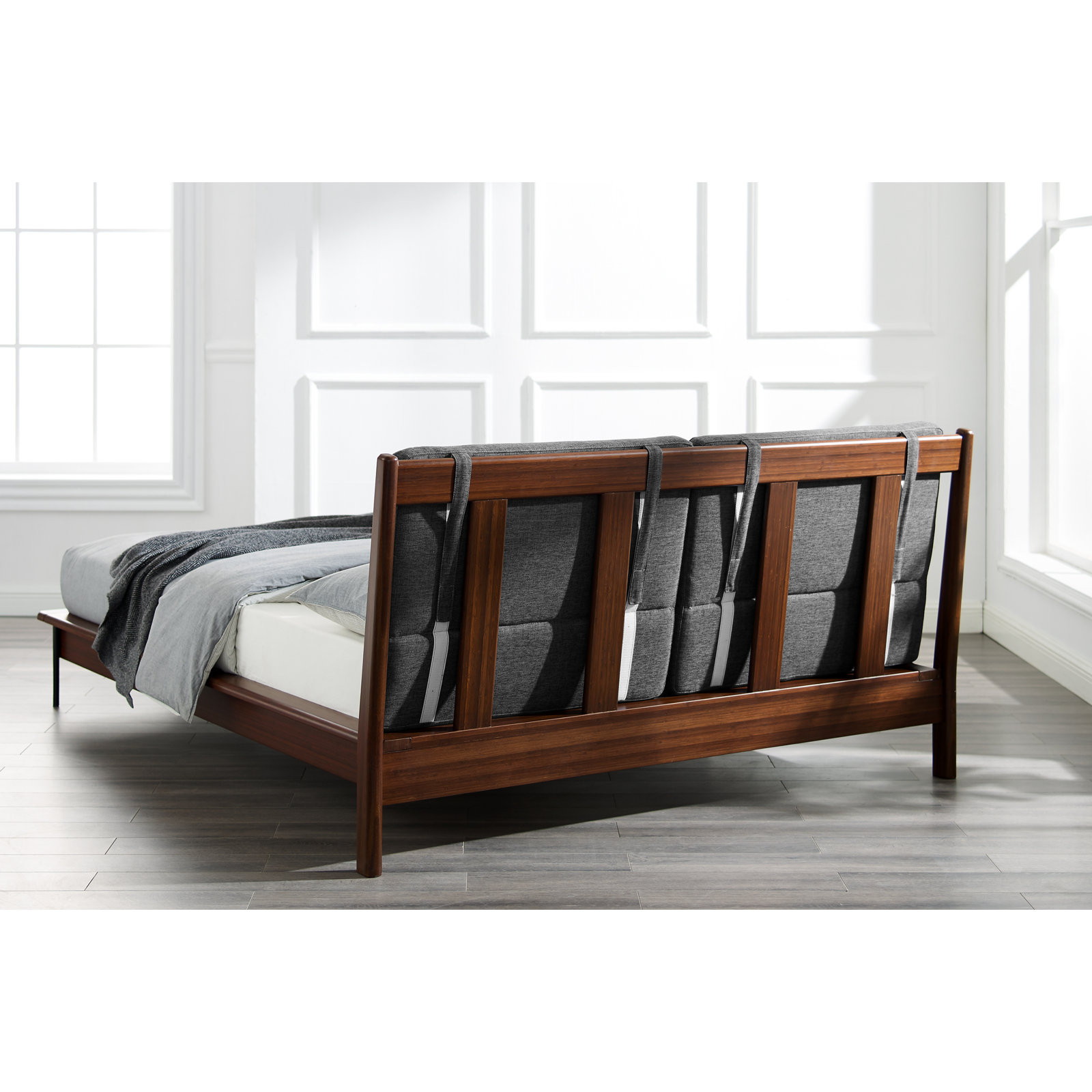 Raines Bamboo Bed, Queen, Gray