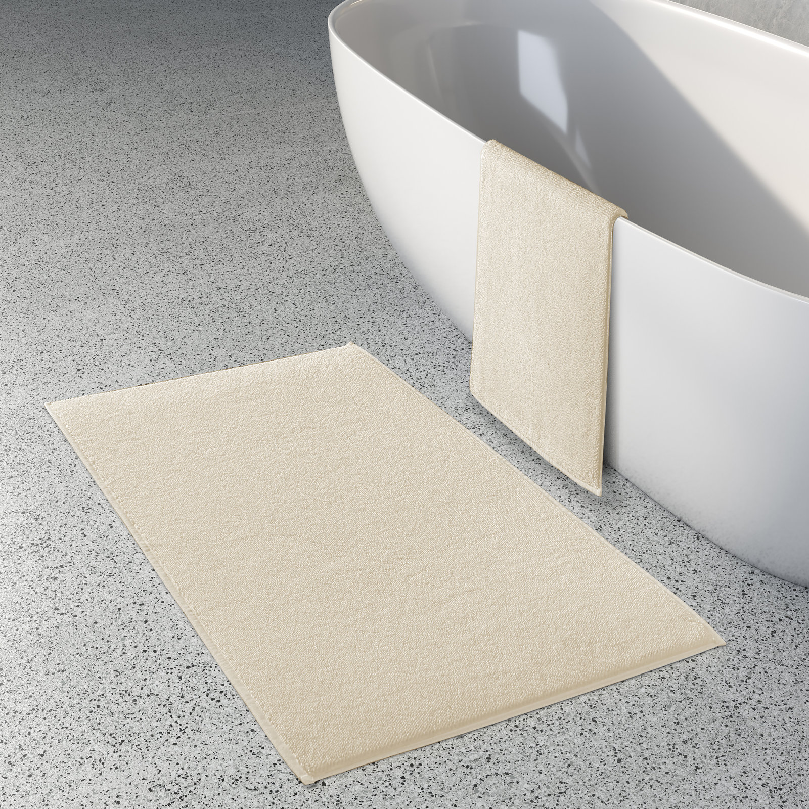 Linden - Bath Mat Bath Mat, Ivory, 24" W x 40" L
