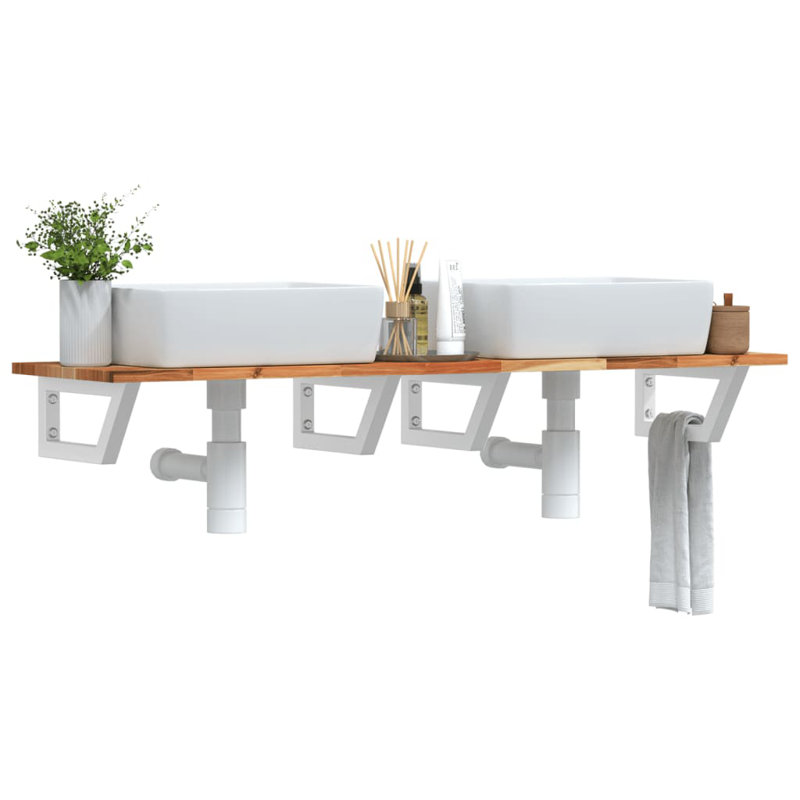 Accent Shelf, White, 2" H x 120" W x 40" D