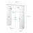 Over-the-Toilet Storage Cabinet with 2 Doors and 6 Adjustable Shelves, White