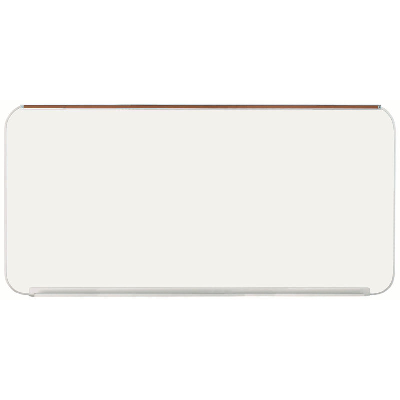 AARCO No Porcelain Metal Whiteboard, 48" H x 96" W x 0.5" D