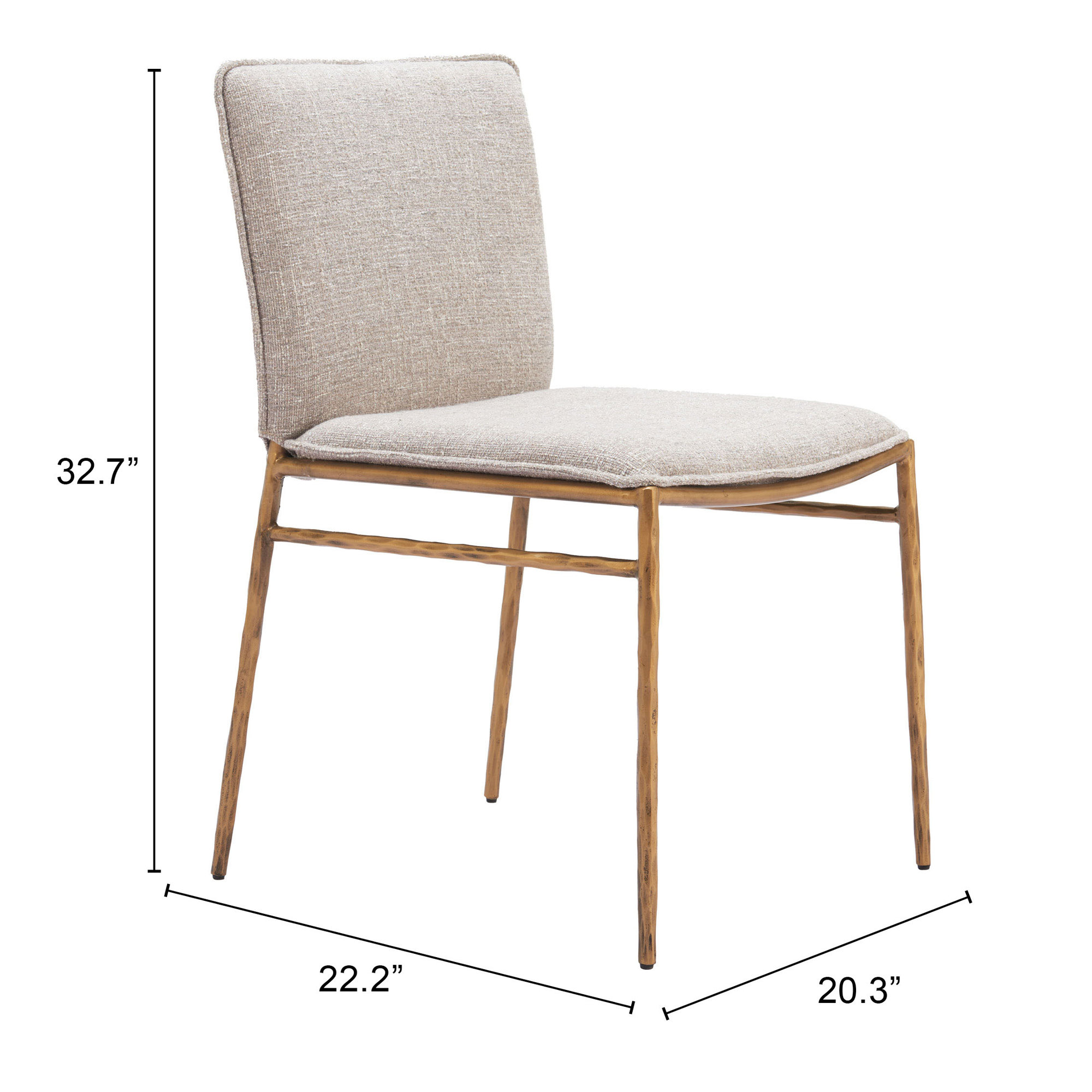 Vonda Polyester Side Chair Dining Chair - Thumbnail 2