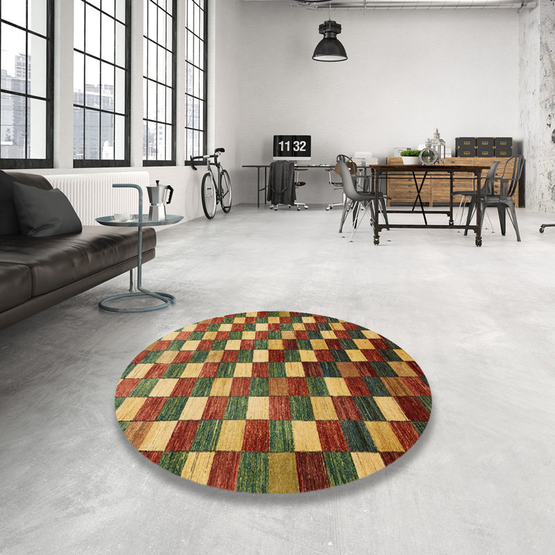 Tapis abstrait moderne 326, Rond 8 pi