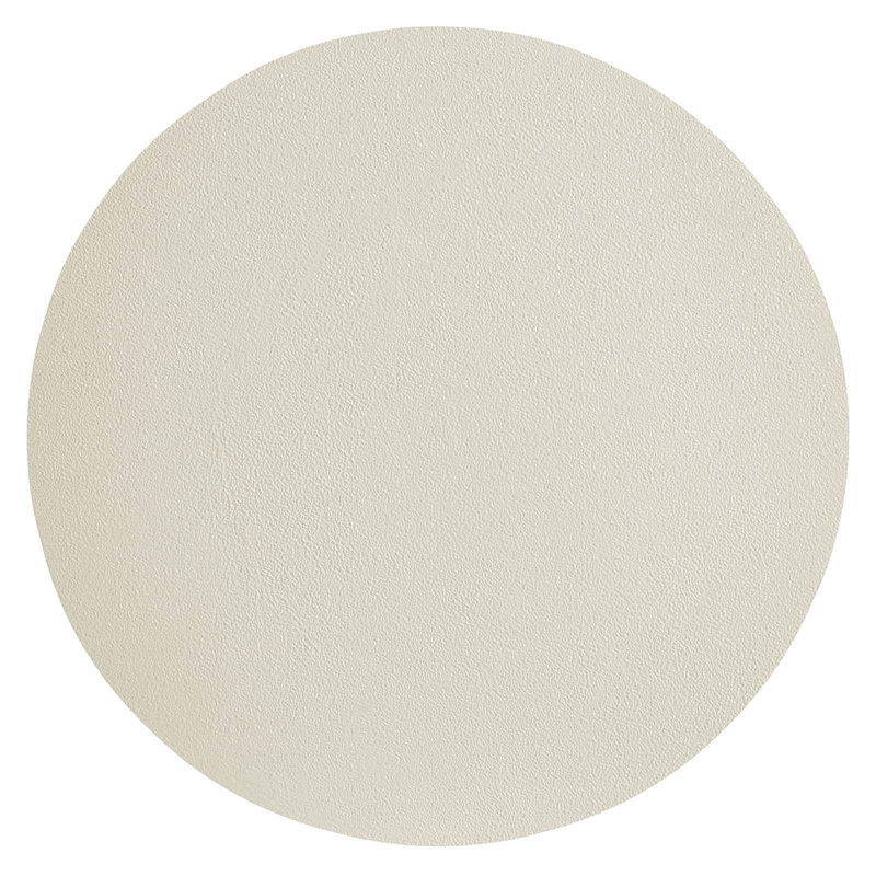 Caspian Round White Concrete and MDF Side Table