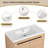 35.46'' Single Bathroom Vanity with Resin Top