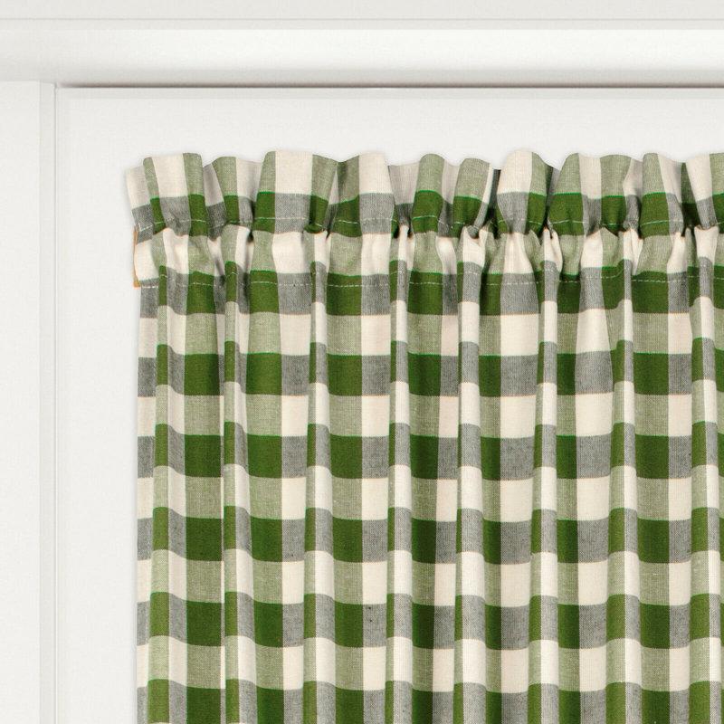 Ikuhiro Semi Sheer Curtain Single Panel, 25" W x 72" L, Sage