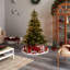 Lighted Artificial Spruce Christmas Tree-1365520713