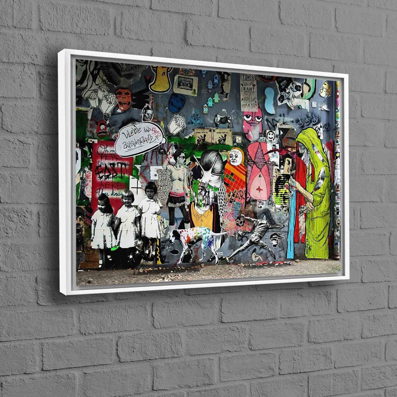 Print on Canvas, Framed Print without Mat, White, 70cm H x 100cm W
