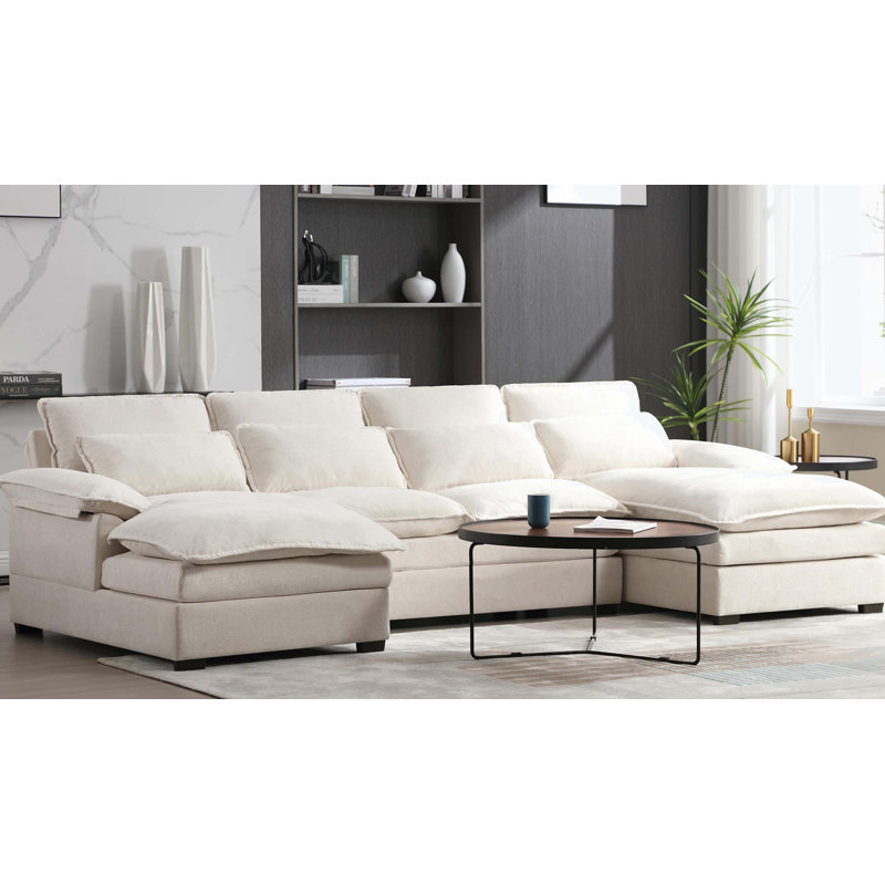 Canapé modulaire 3 pièces Tamaryn, Polyester beige