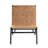 Camden Woven Brown Leather Accent Chair